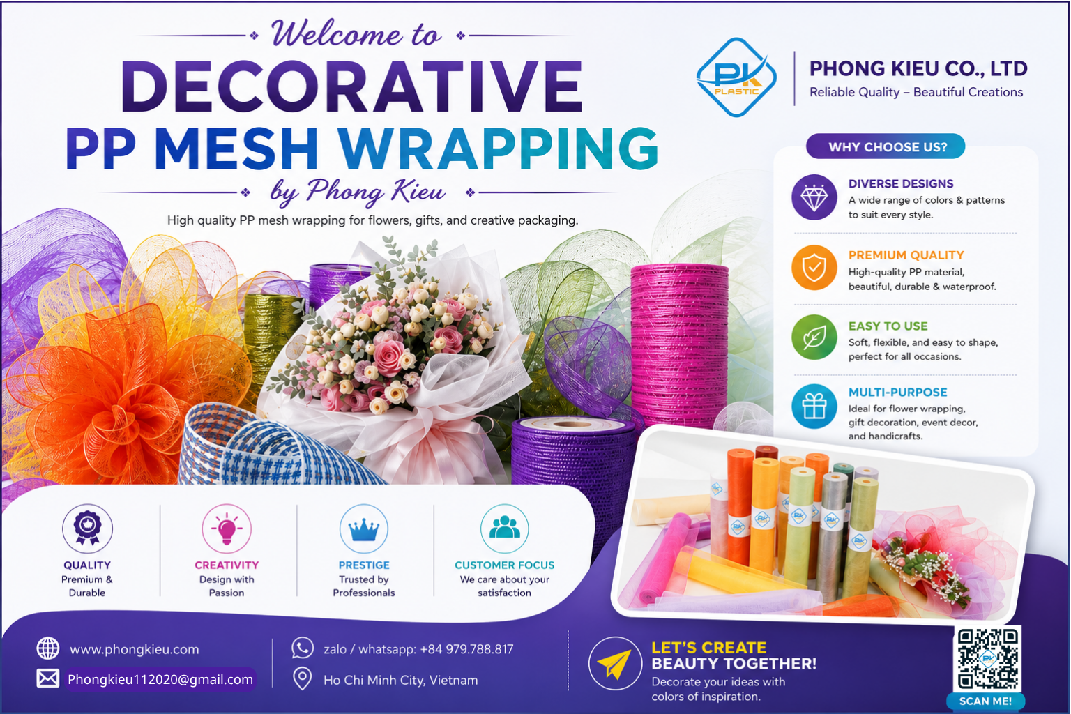 PP Mesh for Flower Wrapping